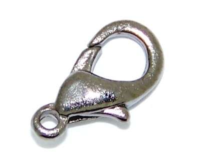 14mm Lobster clasp (nickel) - sold individually
