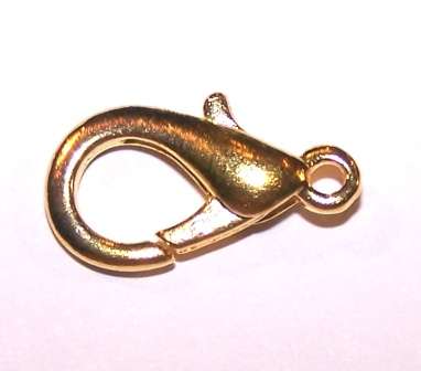14mm Lobster clasp (goldplated) - sold individually