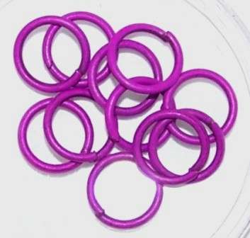 CHAIN MAILLE jump rings - Fuschia - sold in packs of 10