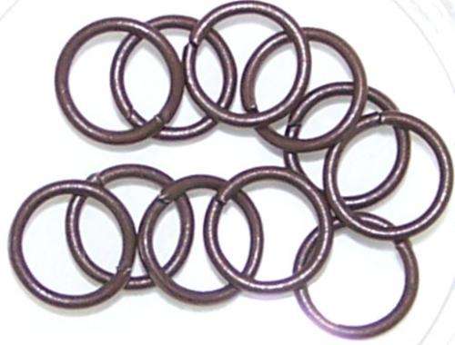 CHAIN MAILLE jump rings - Brown - sold in packs of 10