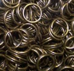 5mm ANTIQUE BRONZE jump rings - Sold per pack of 50
