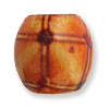 14mm x 13mm Natural PRINTED WOOD beads (10 pcs)