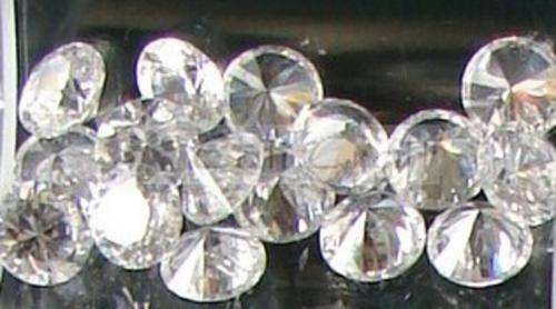 6mm - 6.5mm Sparkling clear Cubic Zirconia (CZ) round facet
