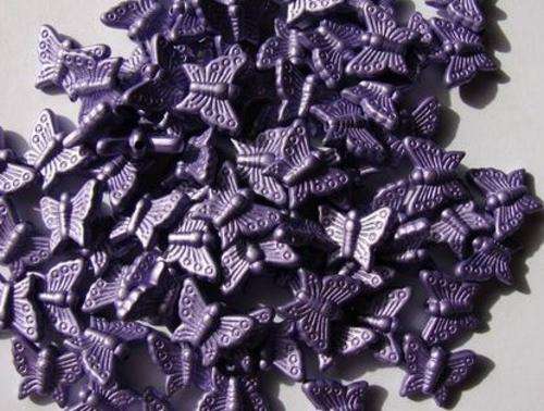 PURPLE Metallic butterflies
