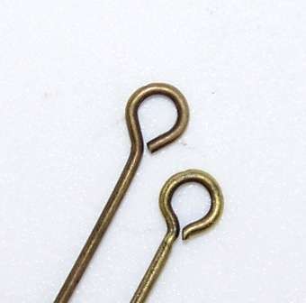 70mm Antique Bronze eyepins - sold per pack of 50