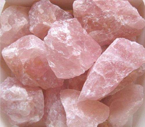 500g bag of Rough Natural ROSE QUARTZ pieces