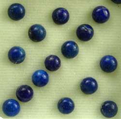 Natural LAPIS LAZULI 4mm round cabochon
