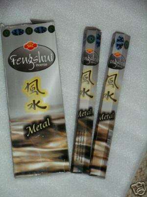 Feng Shui METAL Incense (White Tiger) (20 stick tube)