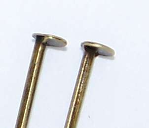 40mm Antique Bronze HEADPINS - sold per pack of 50