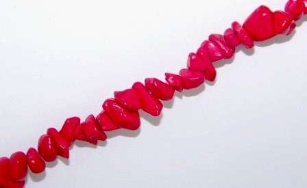 HOWLITE RED chips - use on it's own or work it into gemstone jewellery