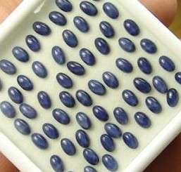 Linde 6-ray STAR SAPPHIRE oval cabochons