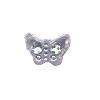 SPARKLE butterfly NOVELTY beads - light blue (10 pcs)