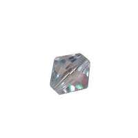 10mm ACRYLIC facetted bicone bead - SKY BLUE (1 pc)