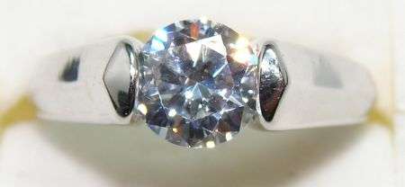 Sterling silver ring - SIMULATED DIAMOND