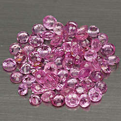 Natural PINK SAPPHIRE round accent facets (Burmese & Madagascan)