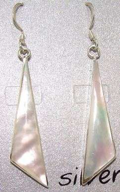 Natural MOTHER OF PEARL (MOP) set in Sterling Silver