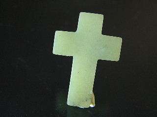 JADE Cross bead - hand carved