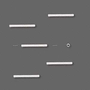 16mm x 1.5mm Smooth thin tube SILVER PLATED (8 pcs)