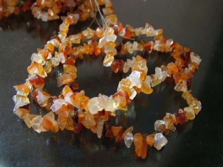 CARNELIAN chips - use on it's own or work it into gemstone jewellery