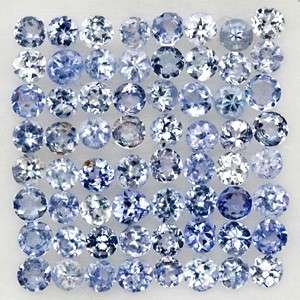 Natural TANZANITE 1.7mm to 1.8mm round facets (Africa) - 102 pieces available