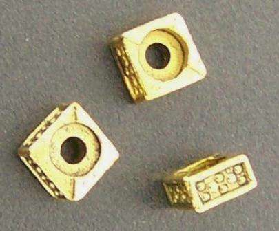 5mm Square goldplated spacer - sold individually
