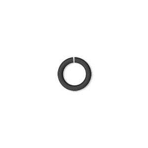 Special import!  5mm ALUMINIUM jump rings - black / oilslick - Sold per pack of 5