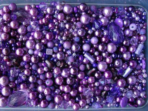 LAVENDER FIELDS SOUP MIX mixed bead tubs - 150g - PURPLE