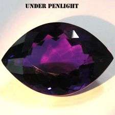 MUSEUM SIZE gorgeous gem! 44.00 cts Natural COLOUR CHANGE AMETHYST marquise facet (Brazil)