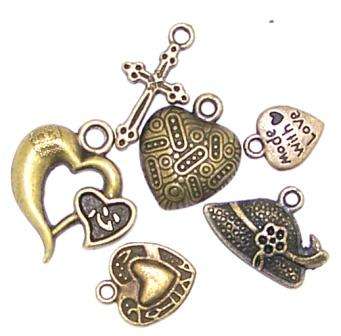 CHARMS - Antique Bronze - 27g packs (19 charms)