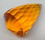 LUNCHTIME MADNESS! 20.38 cts Natural CITRINE drilled briolette (Brazil)