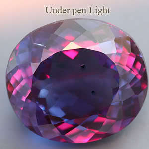 LUNCHTIME MADNESS! 26.75 cts Natural COLOUR CHANGE Czochralski ALEXANDRITE oval facet (Russia)