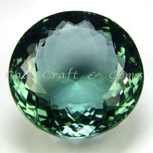 LUNCHTIME MADNESS! 22.45 cts 18.6mm Natural PRASIOLITE / GREEN AMETHYST round facet (Uruguay)