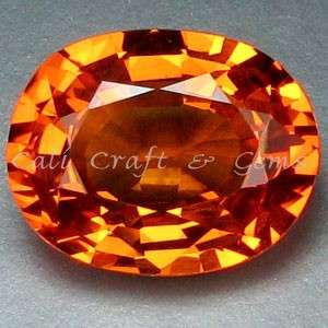 LUNCHTIME MADNESS! 8.00 cts Natural GOLDEN ORANGE SAPPHIRE oval facet (Thailand)