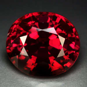 28.20 cts RUBY oval facet (Madagascar)