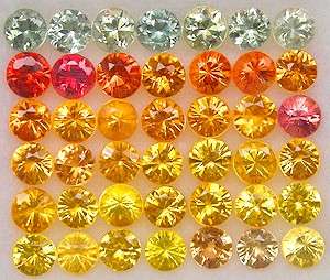 SAPPHIRE 2.8mm round facets (Africa) - 42 pieces available