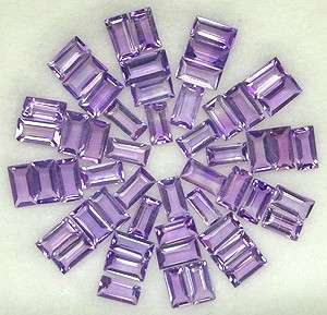 AMETHYST baguette facets (Brazil) - 42 pieces available
