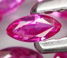 RUBY 3.5mm x 2mm marquise facets (Thailand) - 179 pieces available