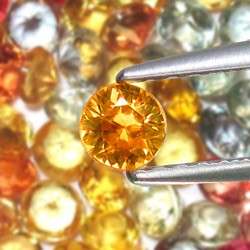 SAPPHIRE 2.8mm round facets (Africa) - 15 pieces available