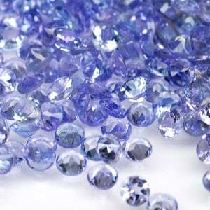 TANZANITE 2.2mm - 2.3mm round facets (Tanzania, Africa) - 37 pieces available