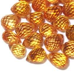 SAPPHIRE drilled briolette facets (Africa) - 12 pieces available