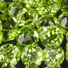 AAA quality! Natural PERIDOT 3mm round facets (China) - 100 pieces available