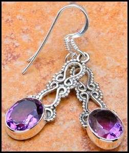 Sterling silver earrings - AMETHYST - Dreams Collection