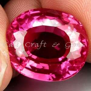 31.50 cts PINK TOPAZ oval facet (Brazil)