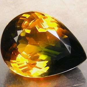 33.25 cts Bi-colour QUARTZ pear facet (Africa)