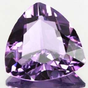 8.95 cts AMETHYST 8mm trilliant facets (Brazil) - 3 pieces available