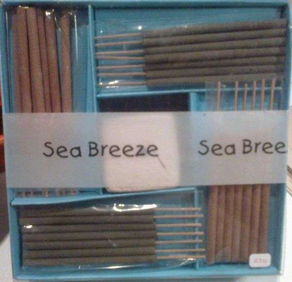INCENSE GIFT SET - SEA BREEZE (28 sticks plus burner included) ** RELOCATION SALE **