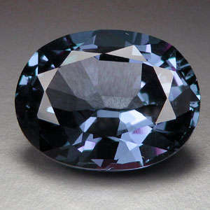 15.05 cts COLOUR CHANGE Czochralski ALEXANDRITE oval facet (Russia)