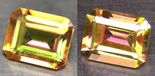 7.61 cts AZOTIC TOPAZ octagon facets (Brazil) - 2 gems available
