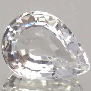 27.26 cts CLEAR CRYSTAL QUARTZ pear facet (Africa)