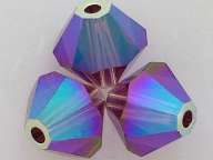 AMETHYST AB2X Swarovski 4mm bicone